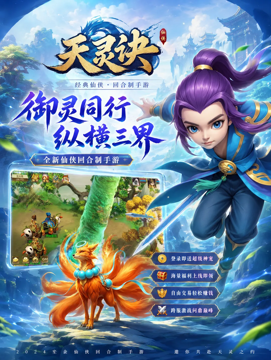 天灵诀手游官网下载_正版回合制,竞技对战引爆全新修仙世界争霸 天灵诀手游官网下载_正版回合制,竞技对战引爆全新修仙世界争霸