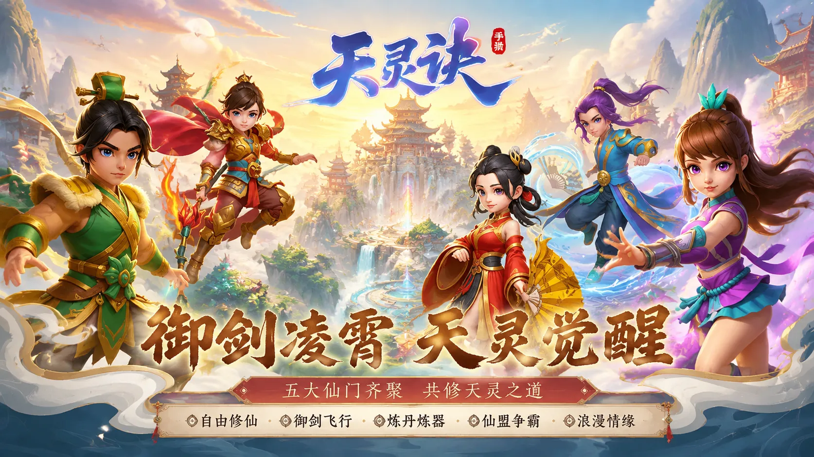 天灵诀手游官网下载丨五大相性点+五大属性方向总览，选错流派等于白玩！